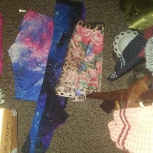 Trippy Galactic Chromatic Skirts and leggings